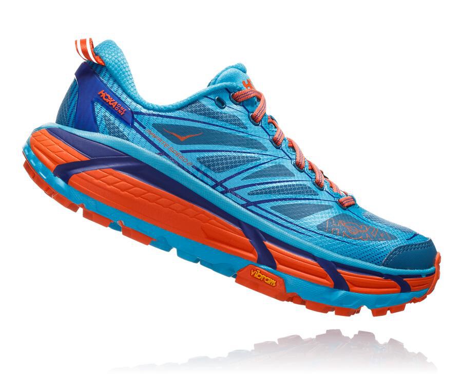 Trail Shoes Womens - Hoka One One Mafate Speed 2 - Blue - KACFRQU-70